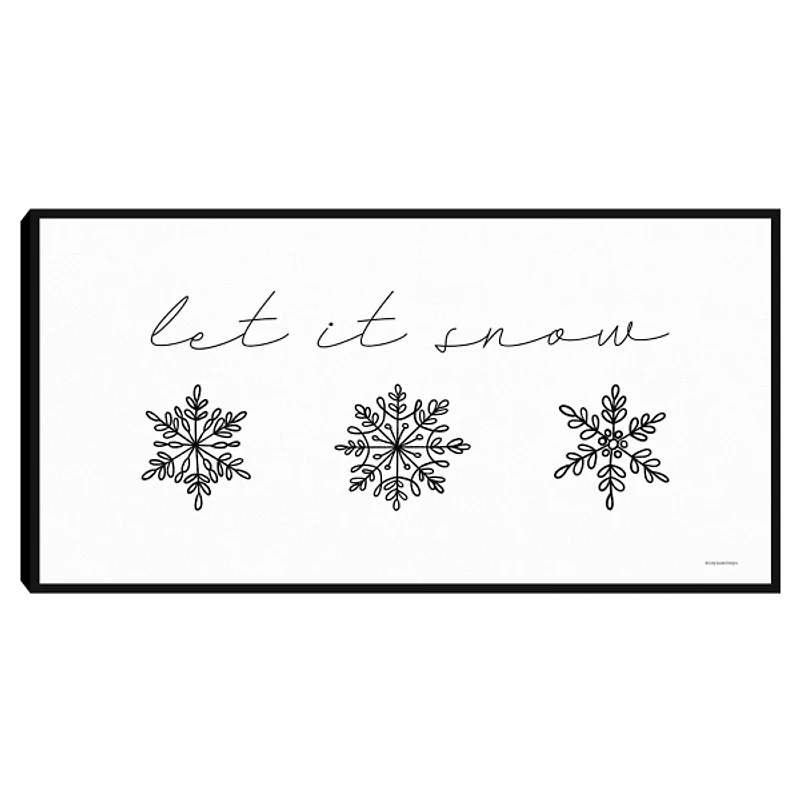 Let It Snow Christmas Wall Plaque