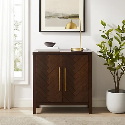 Mocha Mod Herringbone Cabinet