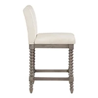 Cream Spindle Legs Counter Stool