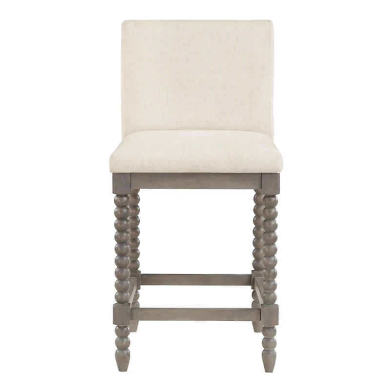 Cream Spindle Legs Counter Stool