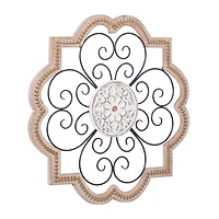 Brown Wood and Metal Farmhouse Wall Plaque