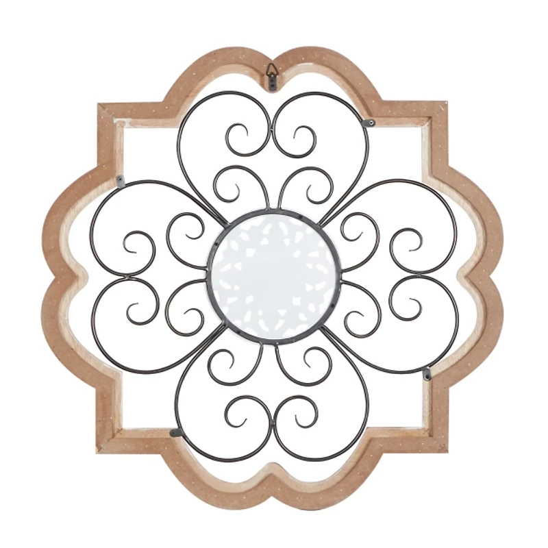 Brown Wood and Metal Farmhouse Wall Plaque