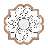 Brown Wood and Metal Farmhouse Wall Plaque