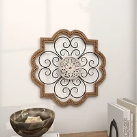 Brown Wood and Metal Farmhouse Wall Plaque