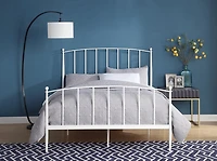 Daisy White Modern Arch Queen Bed Frame