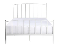 Daisy White Modern Arch Queen Bed Frame