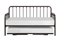 Bronze Spindleback Metal Trundle Daybed