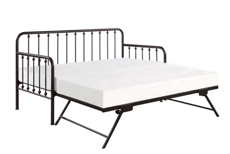Bronze Spindleback Metal Trundle Daybed