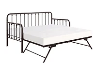 Bronze Spindleback Metal Trundle Daybed