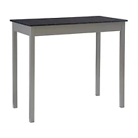 Gray and Black 3-pc. Stool and Table Set