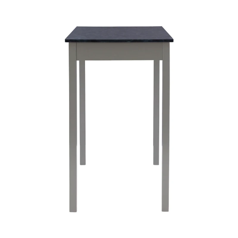 Gray and Black 3-pc. Stool and Table Set