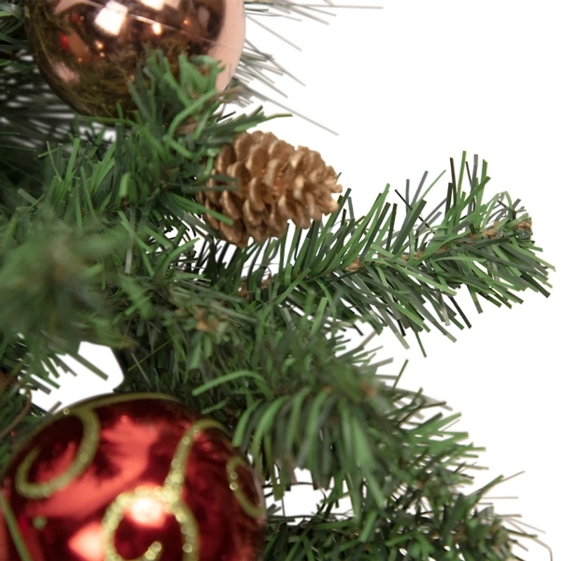 Green Pine with Ornaments Wreath