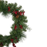 Pine and Berries Ribbon Wreath