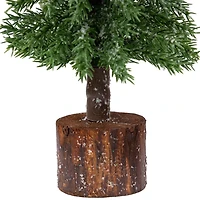 Frosted Pine Jute Base Christmas Tree