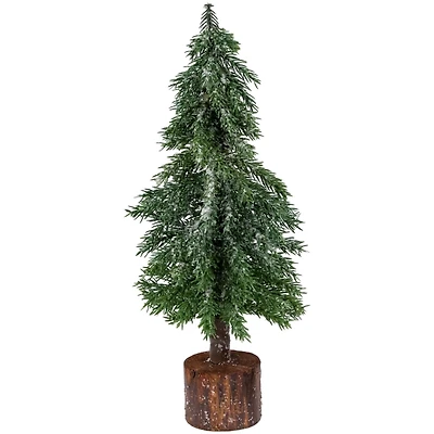 Frosted Pine Jute Base Christmas Tree
