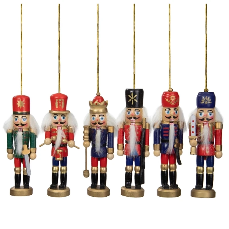 Nostalgic Nutcracker Ornaments, Set of 6