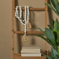 Wood Beaded Tassel Garland