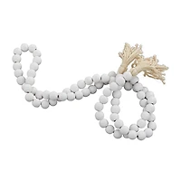 Wood Beaded Tassel Garland