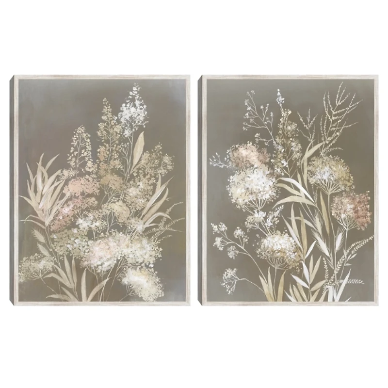 Delicate Bunch 2-pc. Framed Canvas Art Set