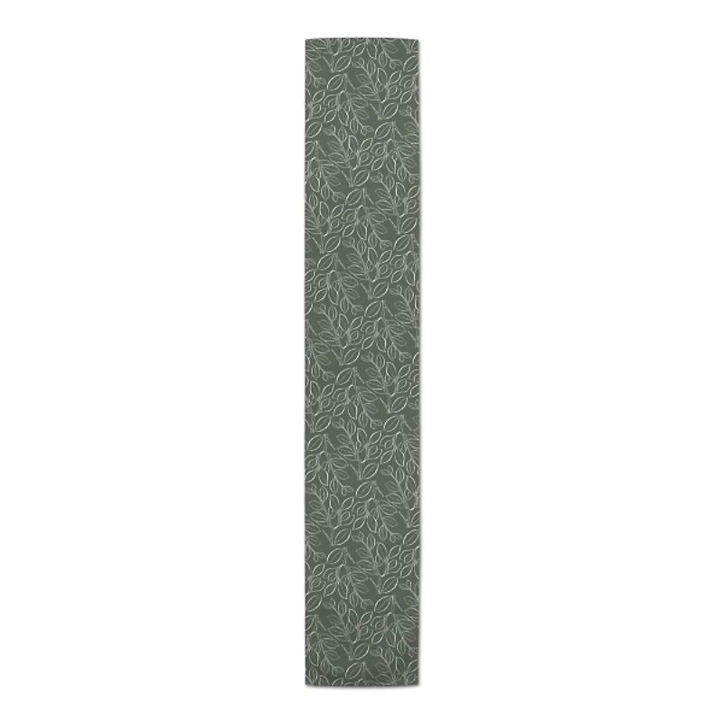 Sage Leaves Table Runner, 90 in.