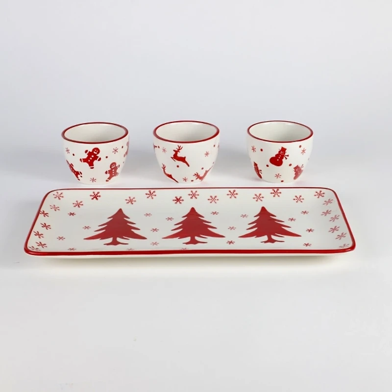 Holiday Patterns 4-pc. Serving Set