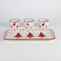 Holiday Patterns 4-pc. Serving Set