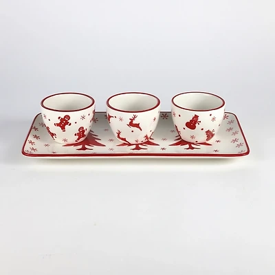 Holiday Patterns 4-pc. Serving Set
