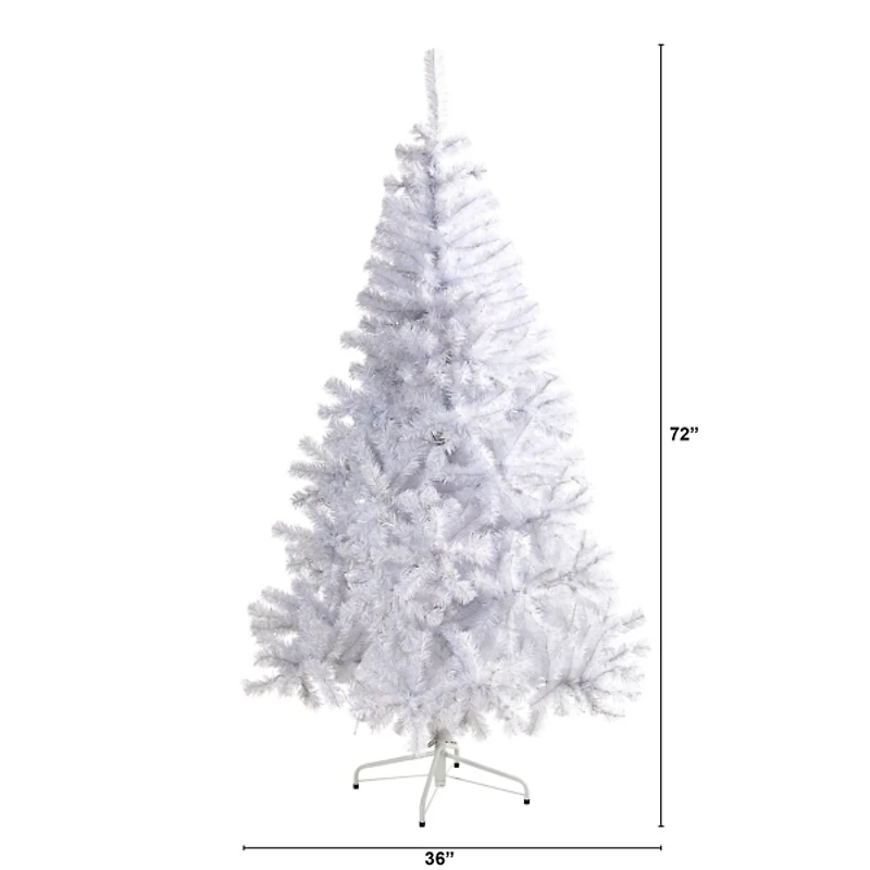 6 ft. Pre-Lit White Christmas Tree