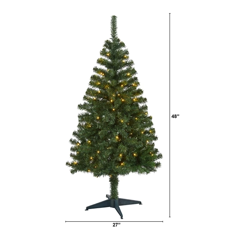 4 ft. Pre-Lit Northern Pine Christmas Tree