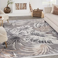 Grand Leaf Coastal Area Rug
