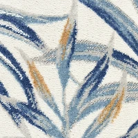 Blue Grand Leaf Coastal Area Rug, 7x9