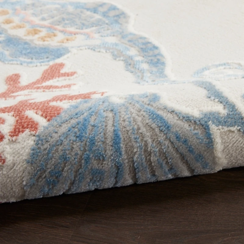 Ivory Underwater Paradise Area Rug