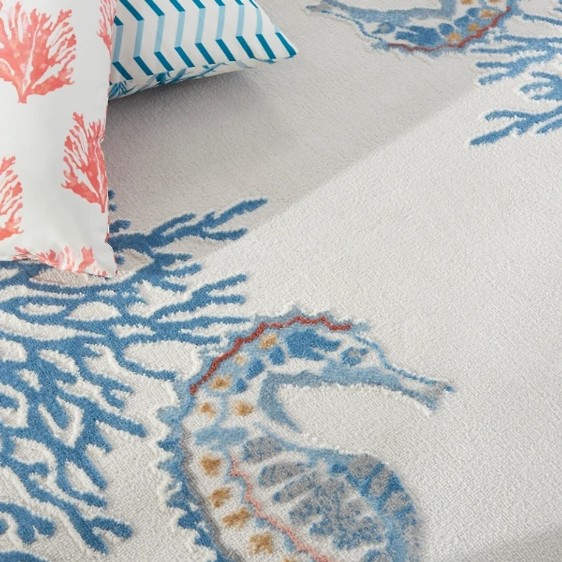 Ivory Underwater Paradise Area Rug