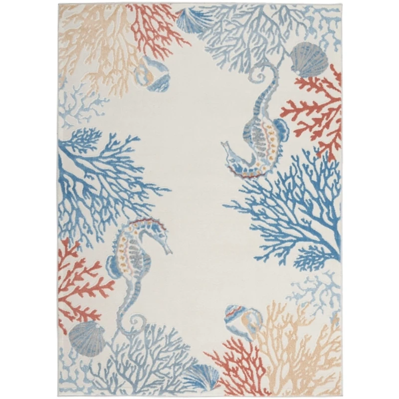 Ivory Underwater Paradise Area Rug