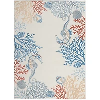 Ivory Underwater Paradise Area Rug