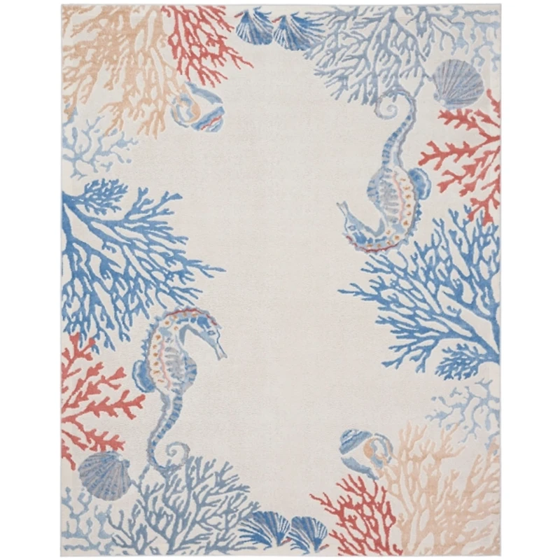 Ivory Underwater Paradise Area Rug, 7x9