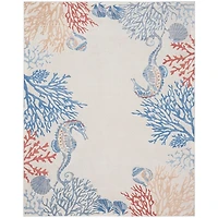 Ivory Underwater Paradise Area Rug, 7x9