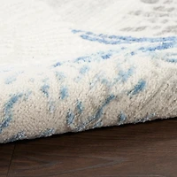 Aquamarine Starfish Coastal Area Rug, 5x7