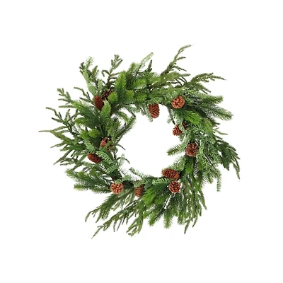 Real-Touch Norfolk Pinecone Wreath