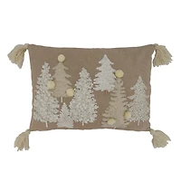 Neutral Tree Village Down Lumbar Pillow
