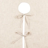 Simple Beige Linen Blend Tree Skirt, 72 in.