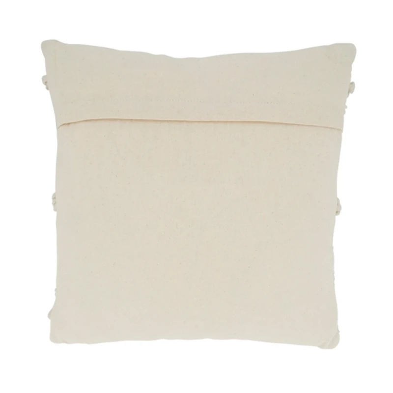 Beige Pom Pom Stripe Pillow