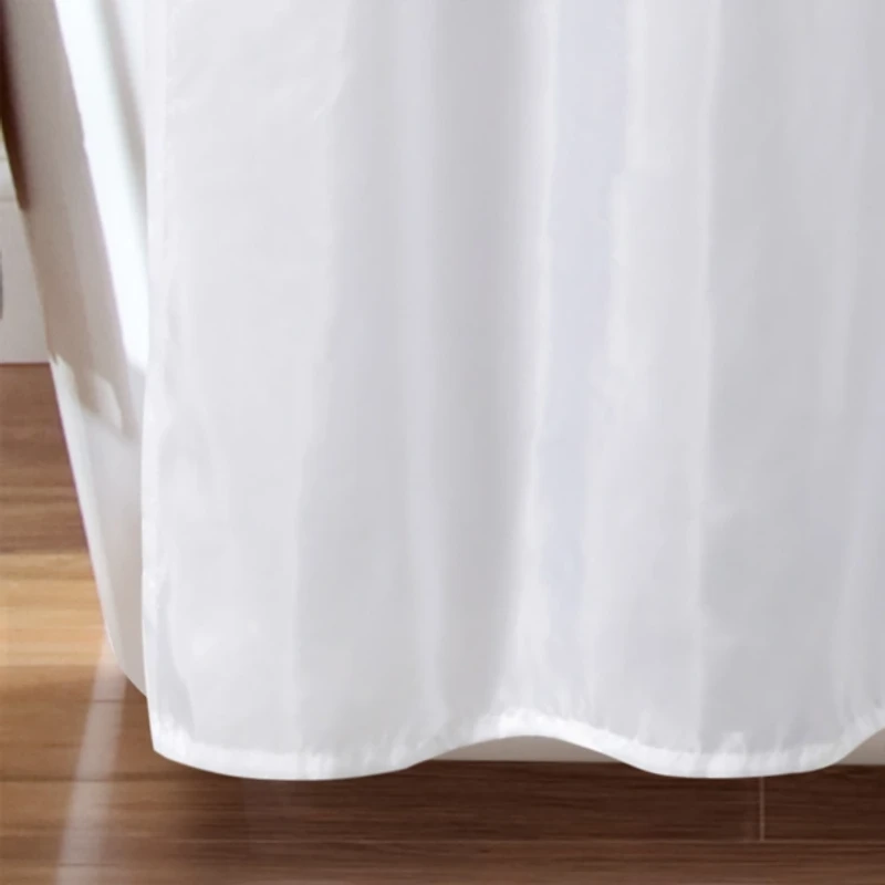 White Sequined Shower Curtain