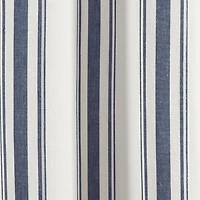 Navy Farmhouse Stripe Curtain Panels, Set of 2