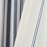 Navy Farmhouse Stripe Curtain Panels, Set of 2