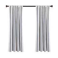 Navy Farmhouse Stripe Curtain Panels, Set of 2