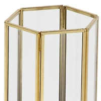 Golden Geometric 3-pc. Decorative Lantern Set