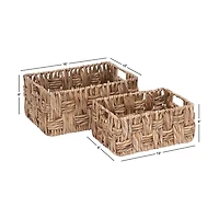 Natural Fibers 2-pc. Jute Basket Set