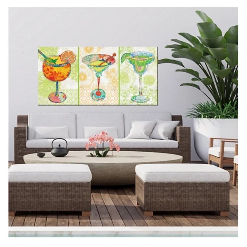Cocktail Hour Outdoor Canvas Art Print