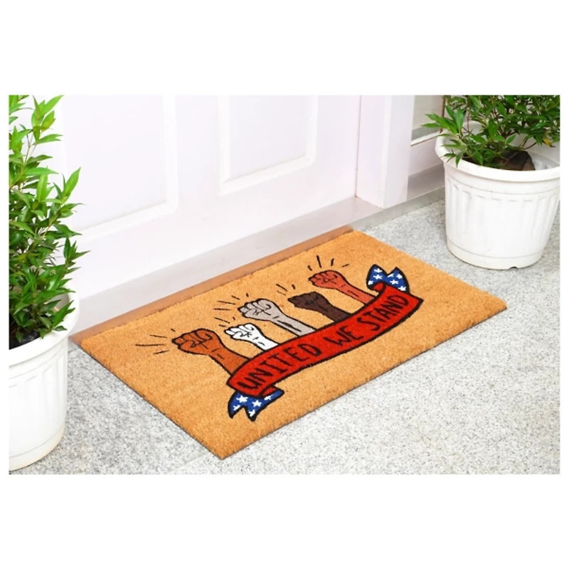 Outdoor United We Stand Patriotic Doormat